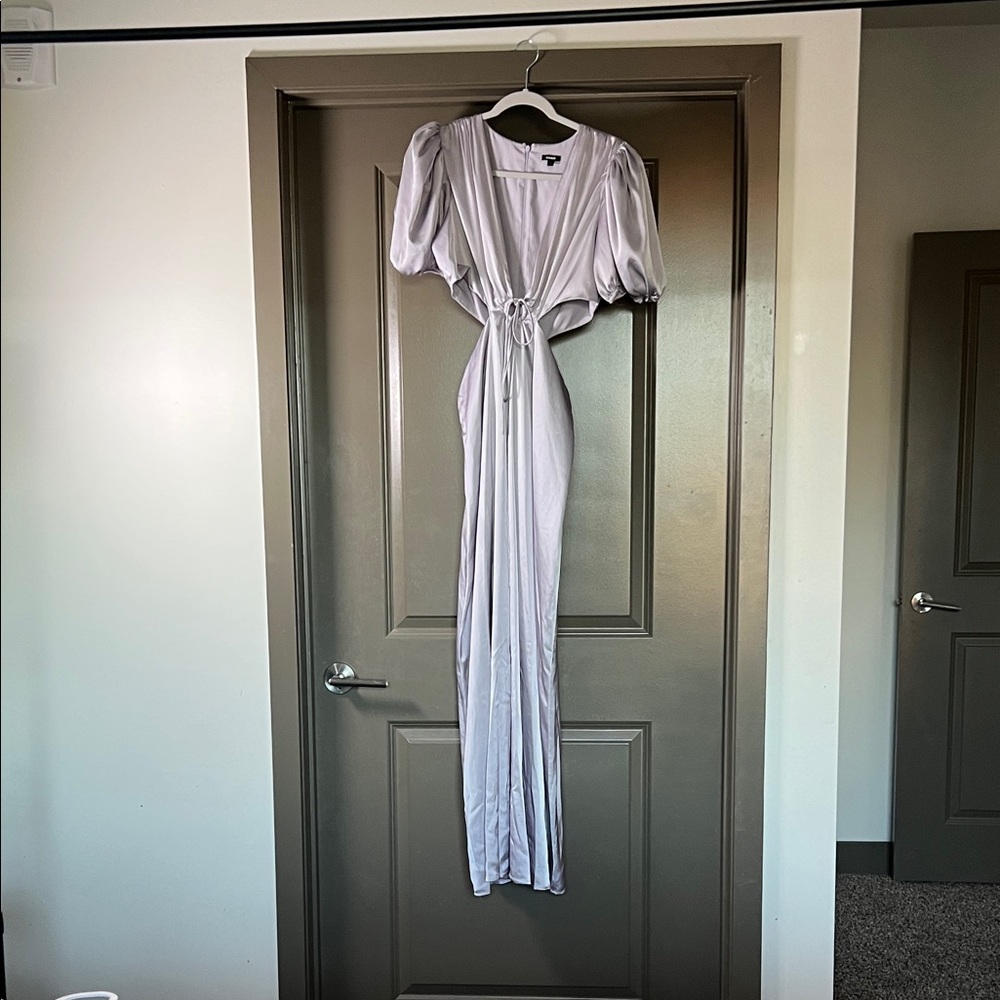 Express Light Gray Maxi Dress
